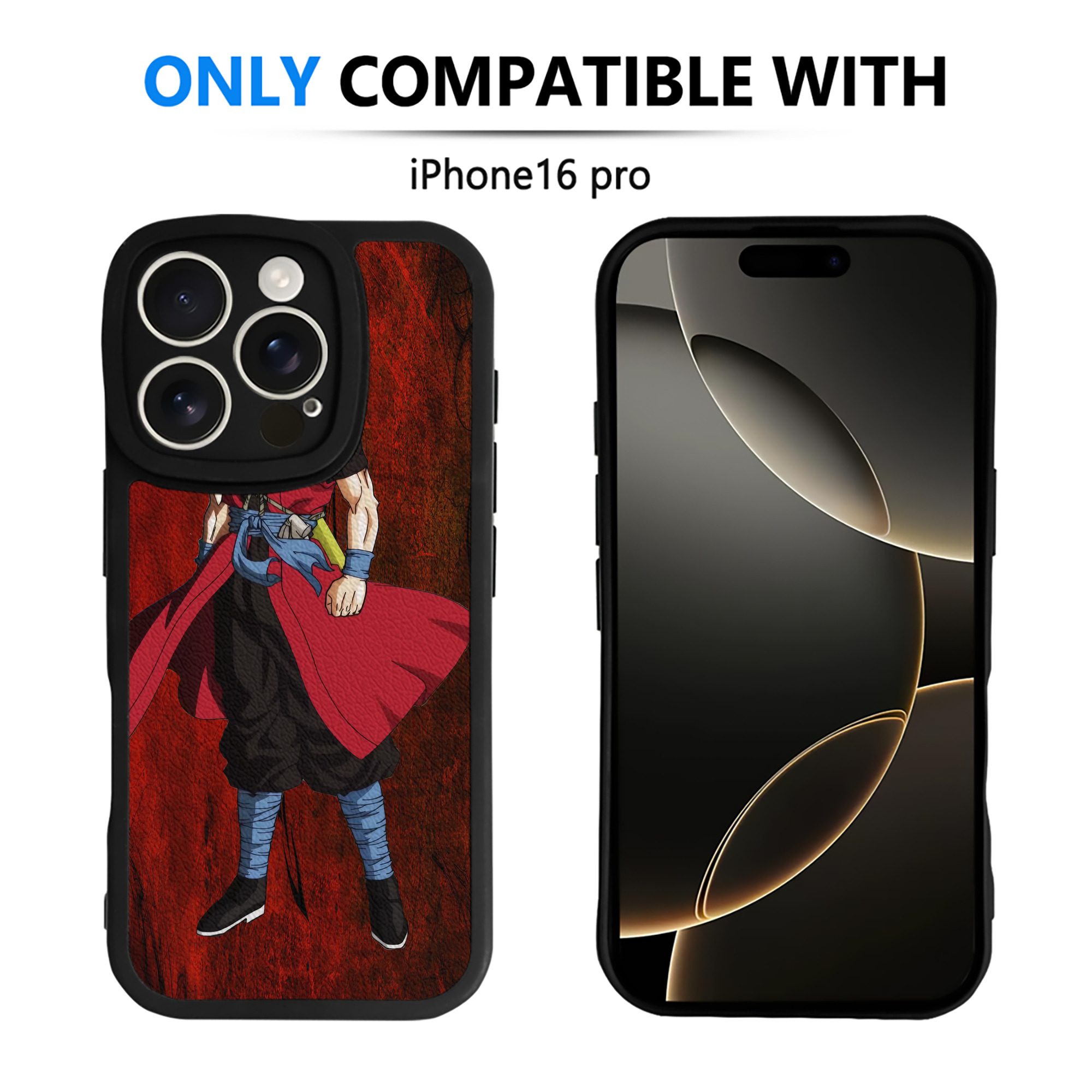 （画像用） ドラゴンボール DRAGON BALL 【iPhone 16シリーズ対応】シリコンスマホケース（レザー調） 材質：シリコン
